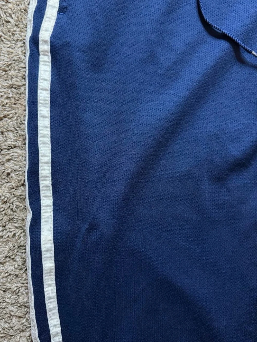 Y2K Women’s Navy Adidas Track Pants Medium Inseam 28”